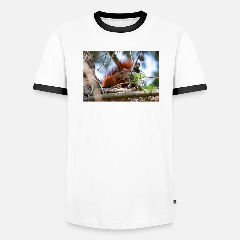 écureuil (en allemand Eichhörnchen) Sciurus T-shirt contrasté Homme