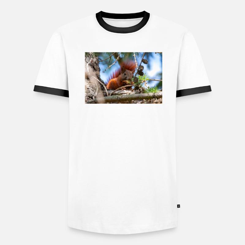 écureuil (en allemand Eichhörnchen) Sciurus T-shirt contrasté Homme
