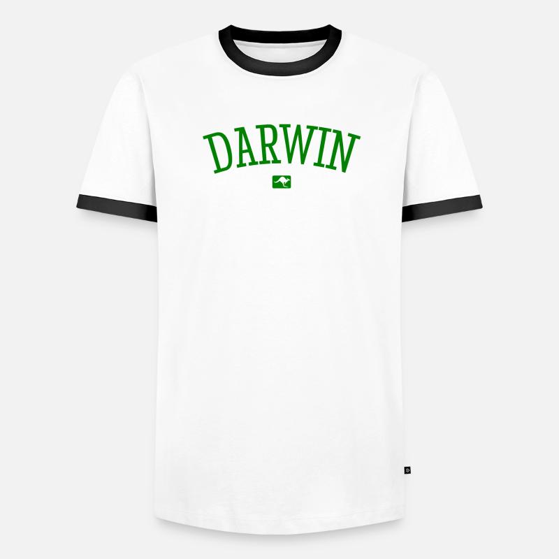 Darwin Australia Down Under Kangaroo Koala Outback Men's Ringer Shirt