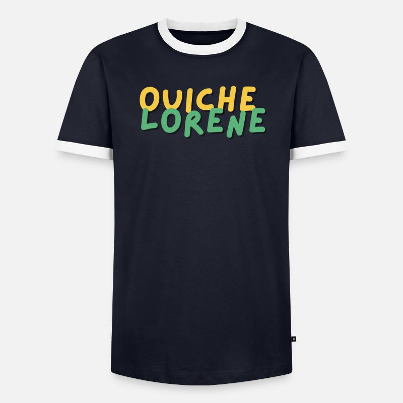 ouiche lorene - Die Essenz der Einfachheit Männer Kontrast-T-Shirt