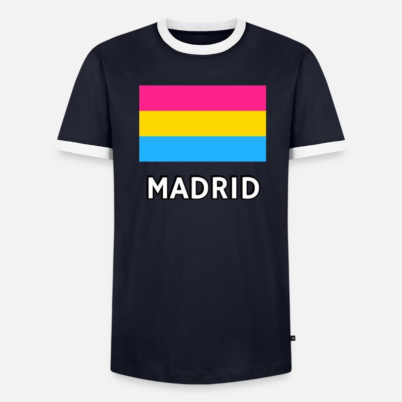 Pan Pride Drapeau Madrid T-shirt contrasté Homme
