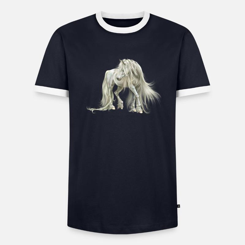 opalen Männer Kontrast-T-Shirt