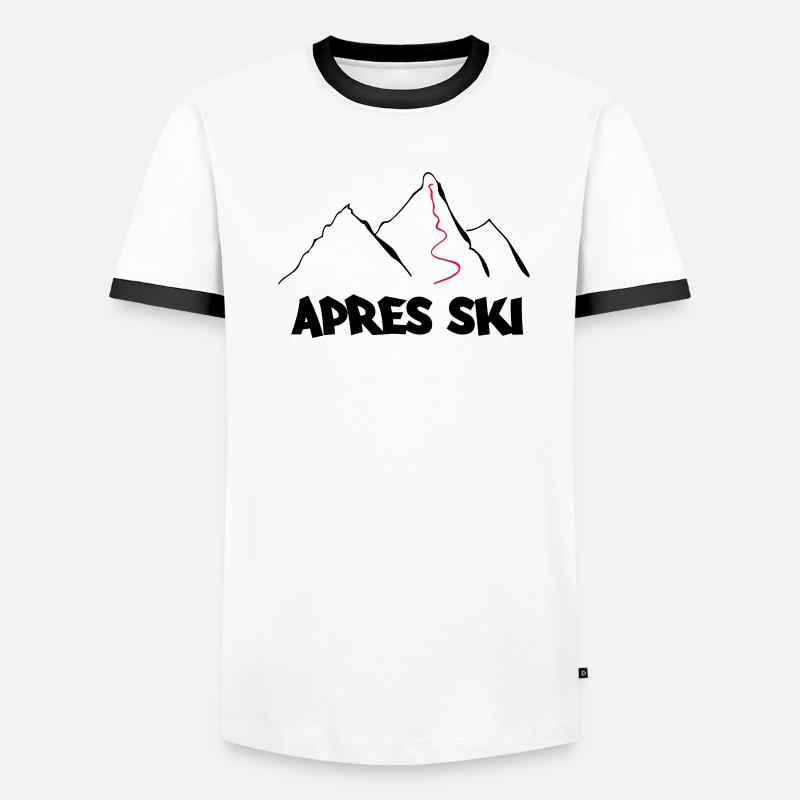 apres ski Männer Kontrast-T-Shirt