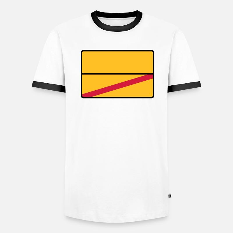 Nom de lieu vide - remplissez vous-même! T-shirt contrasté Homme