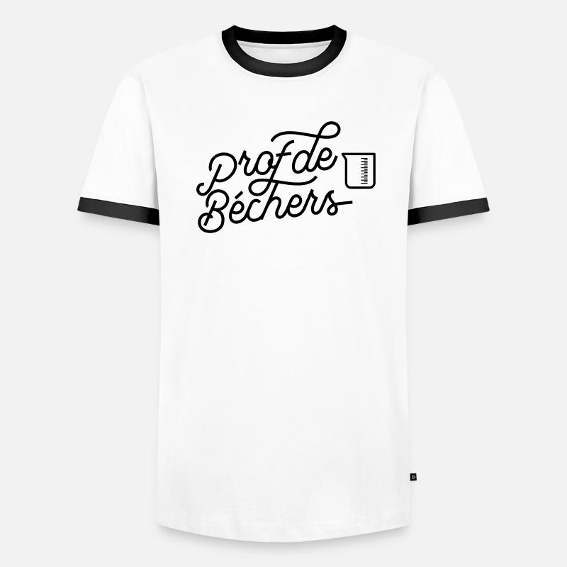 Prof de béchers - Prof de Physique-chimie T-shirt contrasté Homme