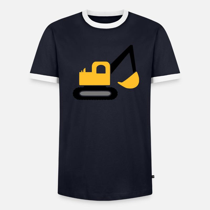 Véhicule d'excavatrice T-shirt contrasté Homme