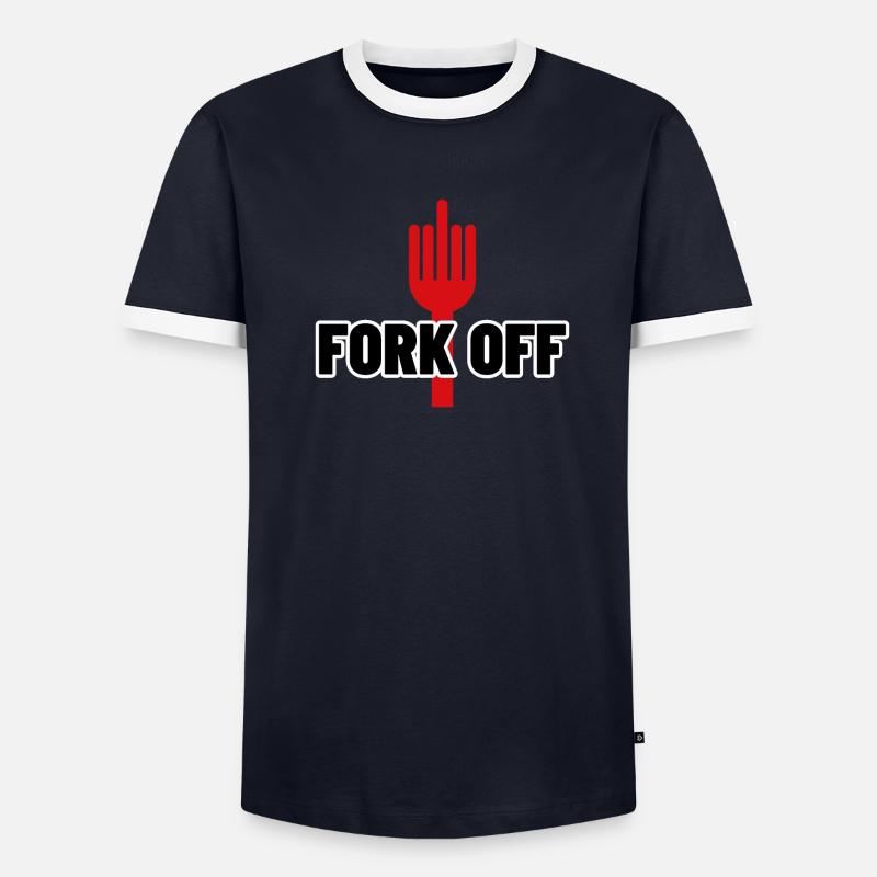 FORK OFF Men's Ringer Shirt