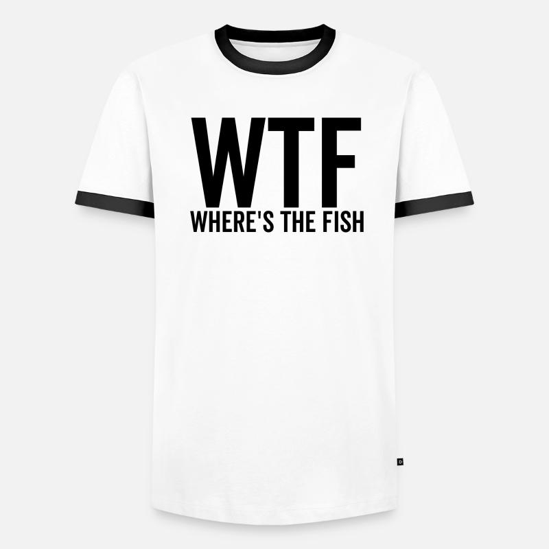 WTF Where's The Fish Men's Ringer Shirt