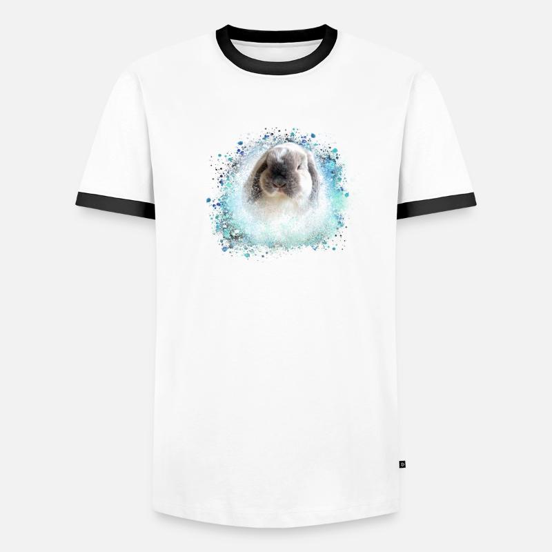 floppy ear, rabbit, graffiti, pink, rabbit Men's Ringer Shirt