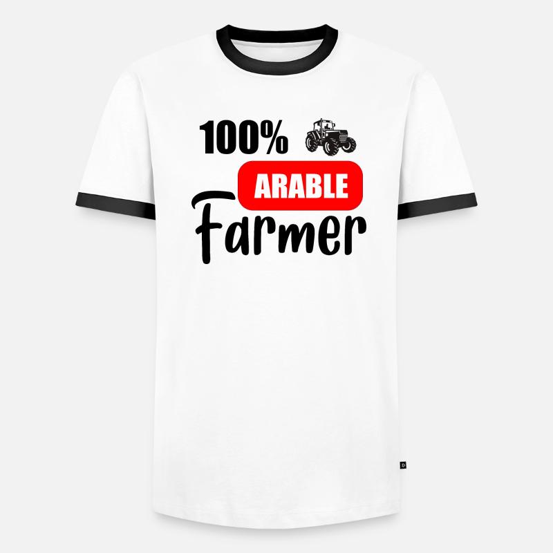 Ackerbau Männer Kontrast-T-Shirt