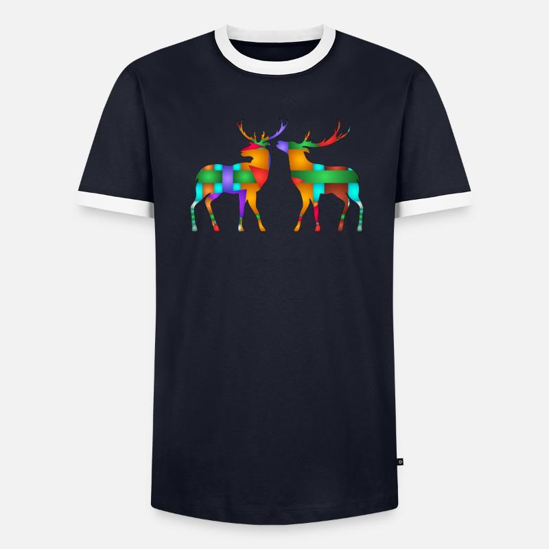 Deer - Men's Ringer Shirt - undefined