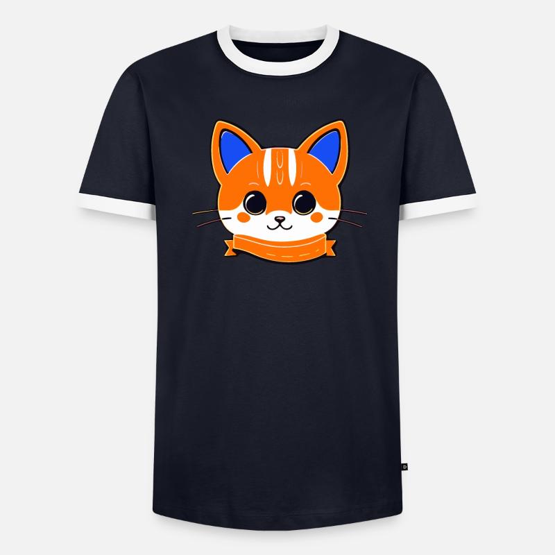 chaton T-shirt contrasté Homme
