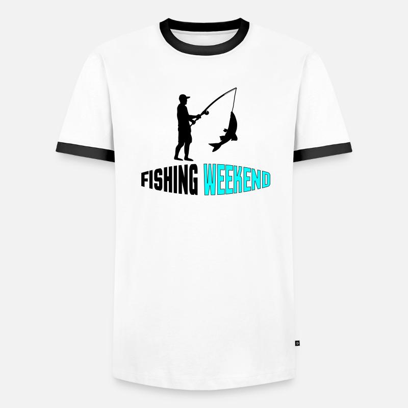 Week-end de pêche 002 T-shirt contrasté Homme