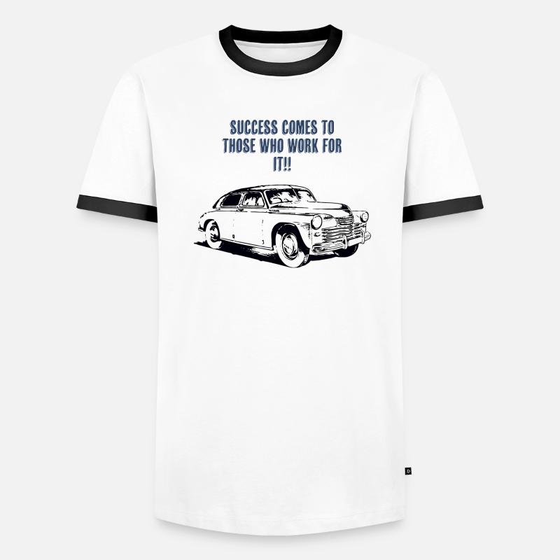 Success through Dedication and Hard Work Men's Ringer Shirt