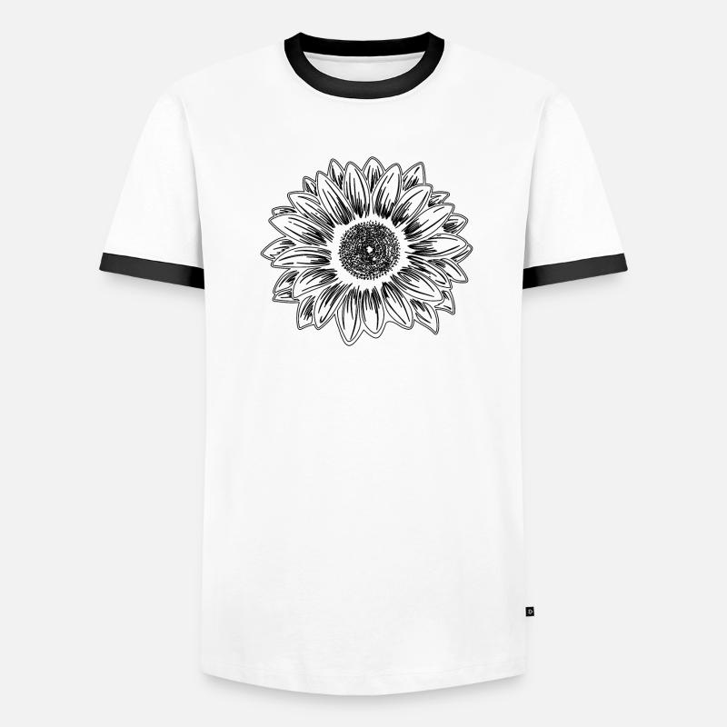 Conception de tournesol T-shirt contrasté Homme