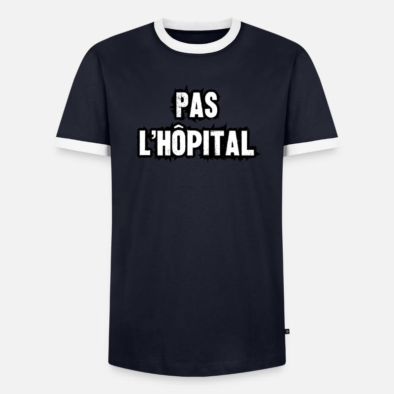 pas l'hôpital T-shirt contrasté Homme