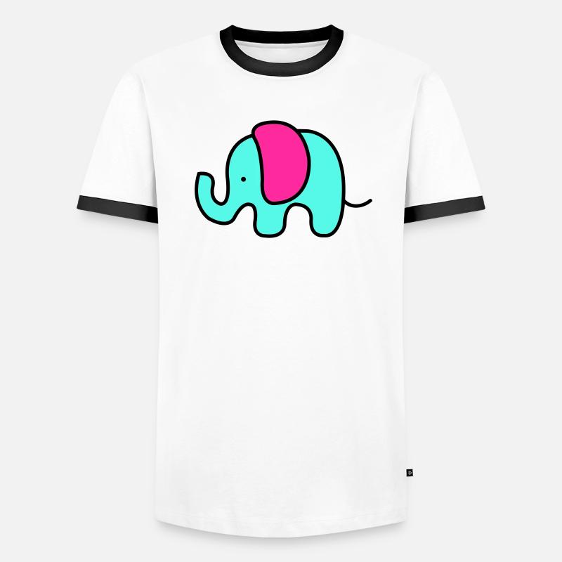 Bébé éléphant T-shirt contrasté Homme
