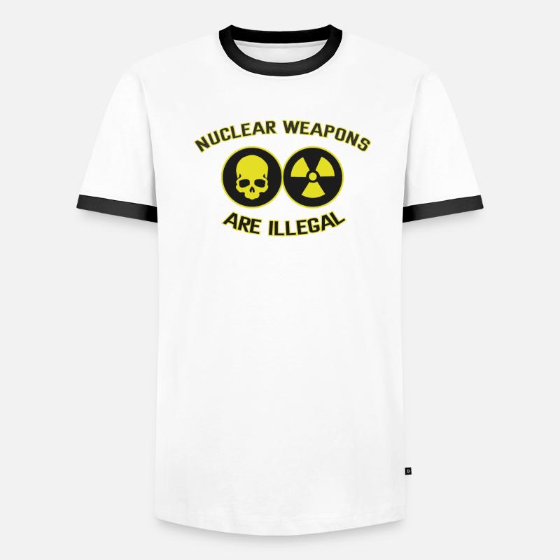 Nuclear Weapons Are Illegal Men's Ringer Shirt