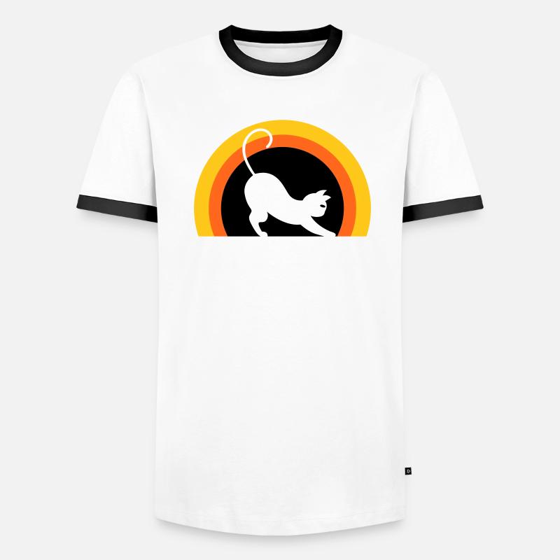 Katze > Vectorgraphic ! Cat Männer Kontrast-T-Shirt