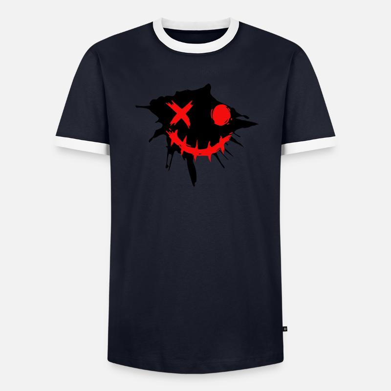 smile T-shirt contrasté Homme