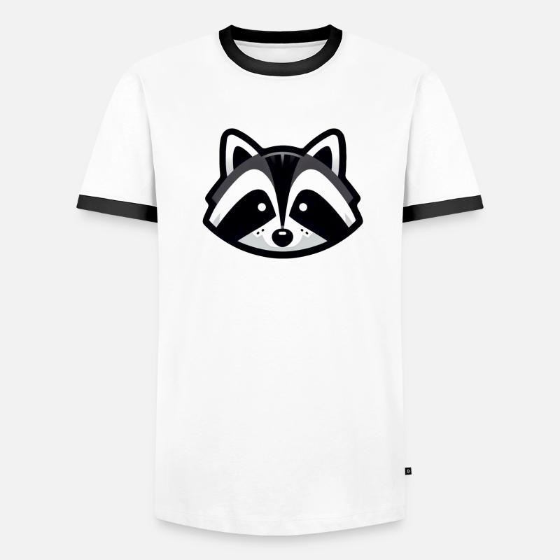 Conception simple de raton laveur T-shirt contrasté Homme