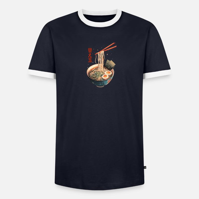 Authentische Ramen-Schalen-Kunst Authentic Ramen - Männer Kontrast-T-Shirt - undefined