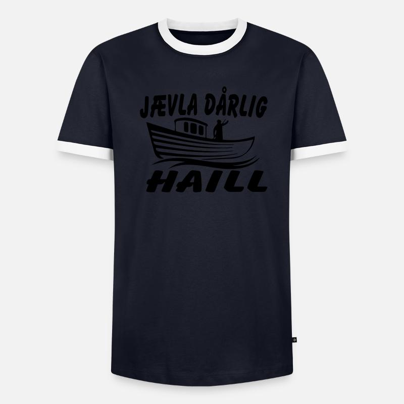 de grêle T-shirt contrasté Homme
