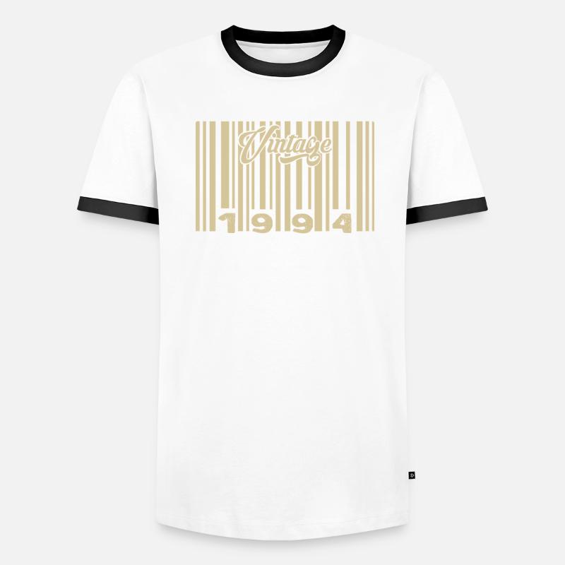 vintage 1994 Code barre 1994: Année 2025. T-shirt contrasté Homme