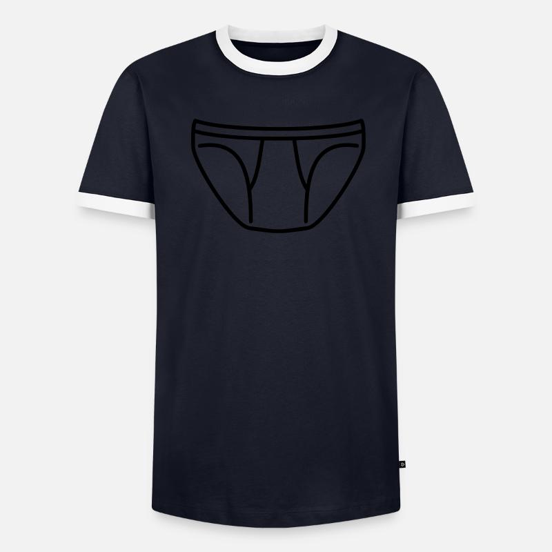 Unterhose Männer Kontrast-T-Shirt