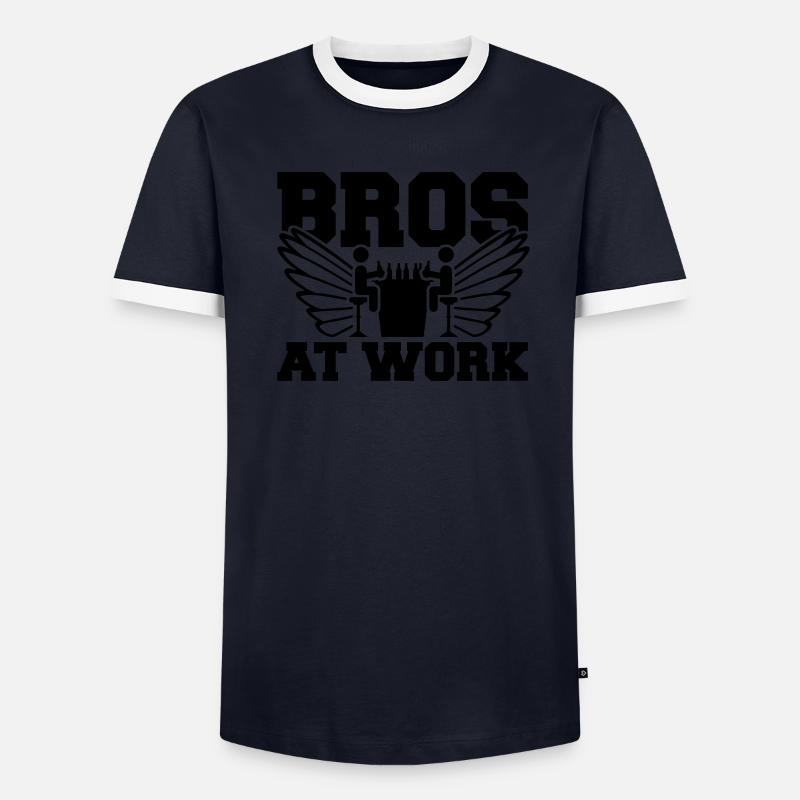 bros_at_work_so1 T-shirt contrasté Homme