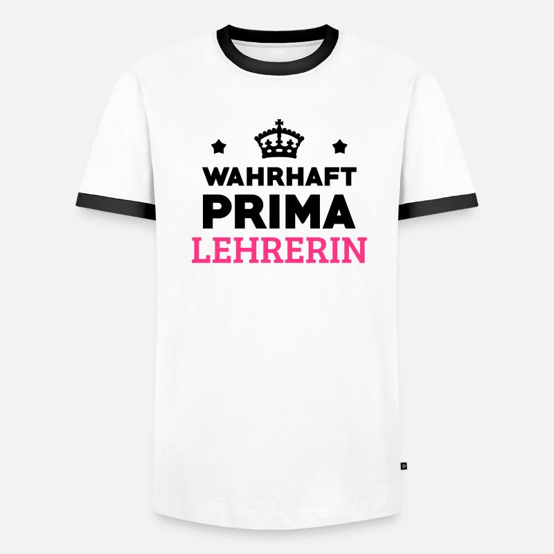 Ecole / Prof / Instit / Professeur / Maîtresse T-shirt contrasté Homme