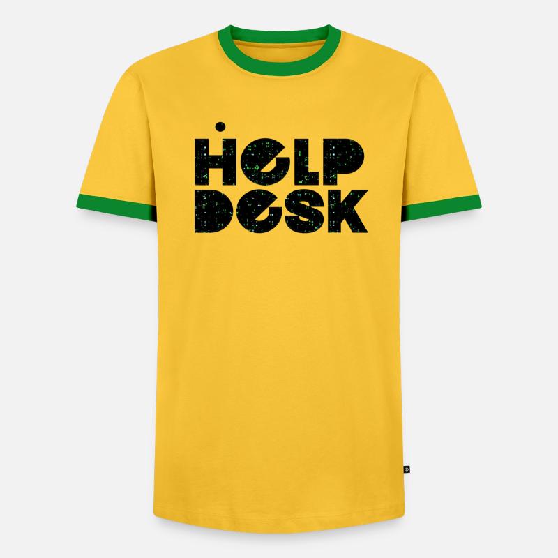 Helpdesk IT-Support-Geek Computer-Computer-Geek - Männer Kontrast-T-Shirt - undefined