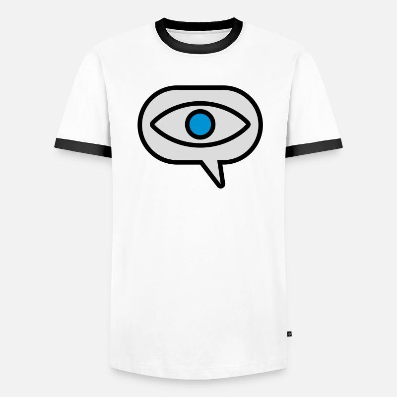 Eye Seeing Comic Speech Bubble T-shirt contrasté Homme