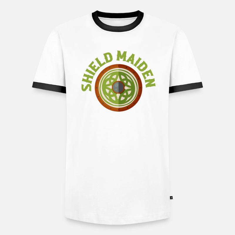 Shield Maiden Viking Norse Männer Kontrast-T-Shirt