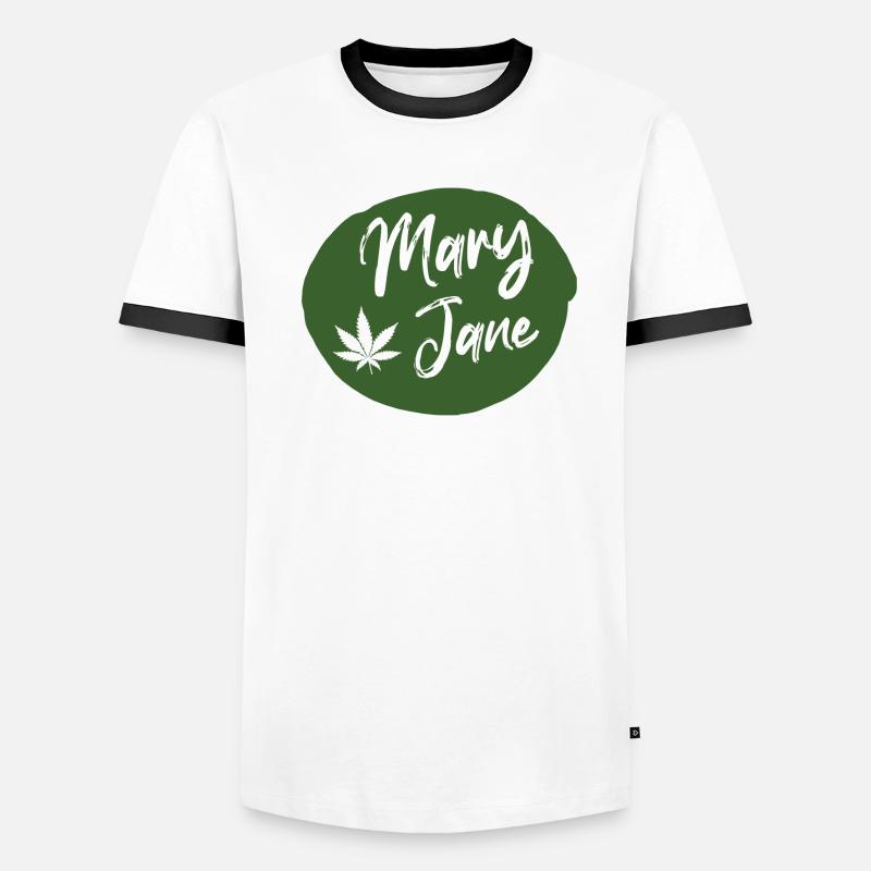 Mary Jane Drop Männer Kontrast-T-Shirt