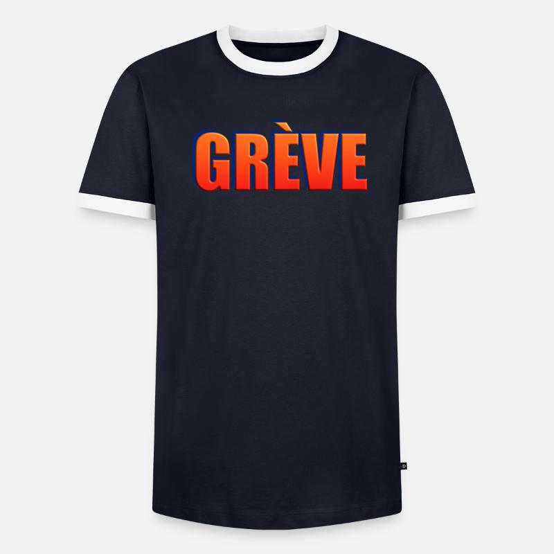 Grève T-shirt contrasté Homme