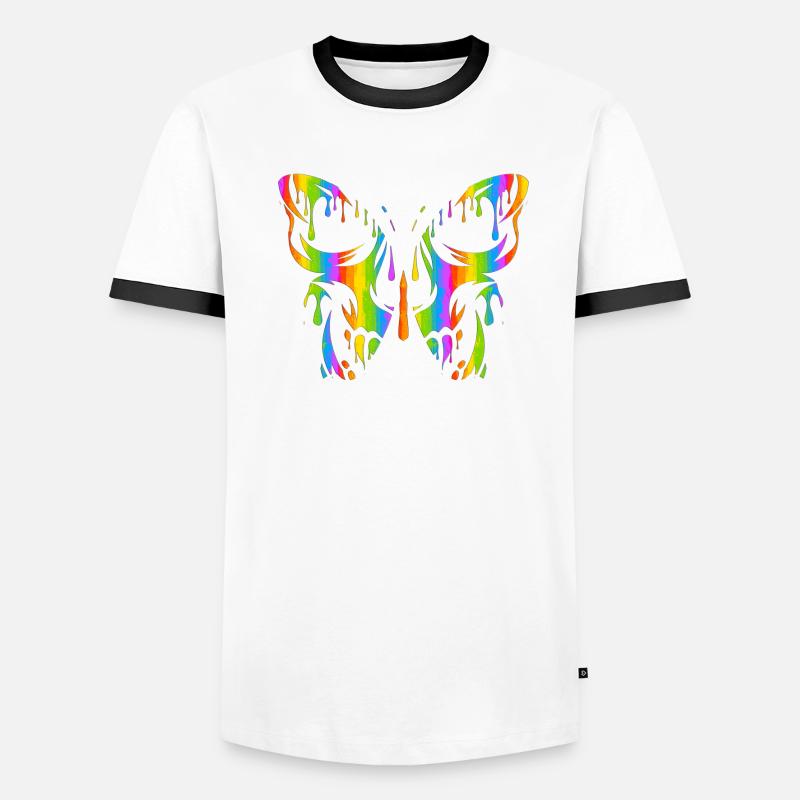 Tatouage Papillon Nature Papillons Mignon Cocon D’été T-shirt contrasté Homme