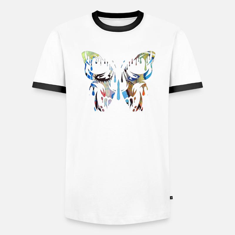 Tatouage Papillon Nature Papillons Mignon Cocon D’été T-shirt contrasté Homme