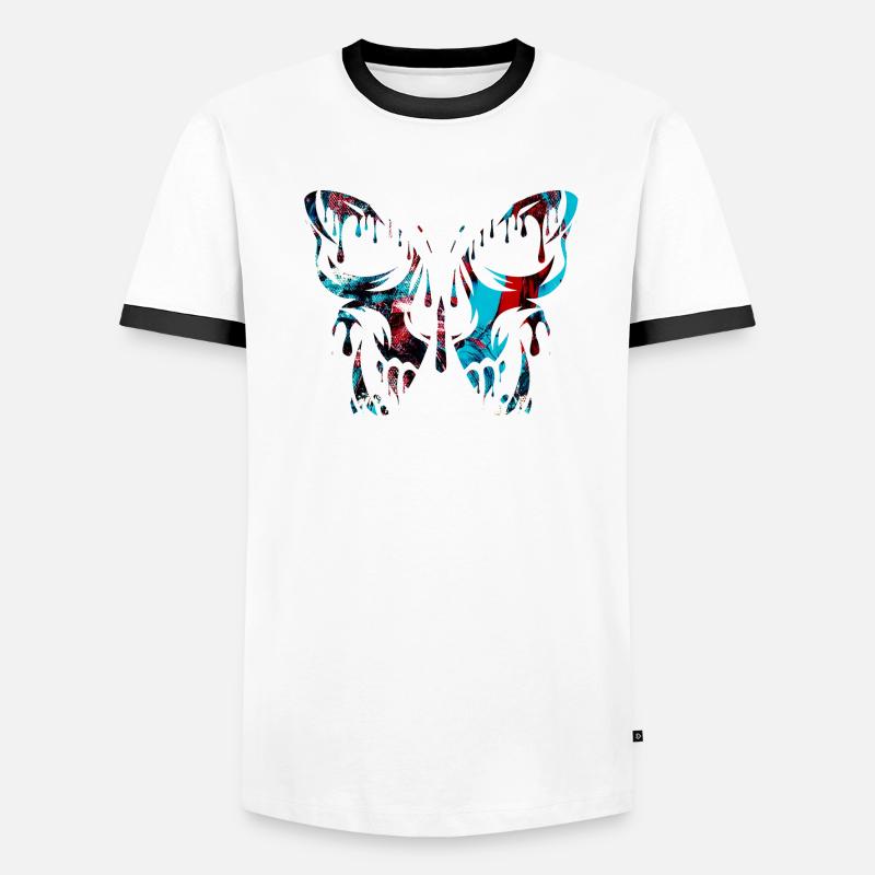 Tatouage Papillon Nature Papillons Mignon Cocon D’été T-shirt contrasté Homme