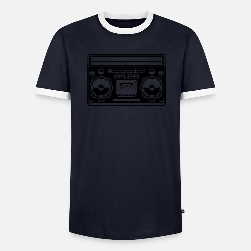 ghettoblaster 1 Men's Ringer Shirt