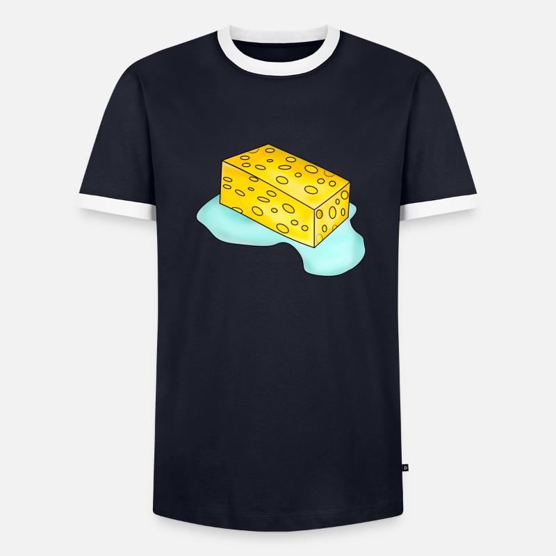 Éponge avec de l’eau T-shirt contrasté Homme