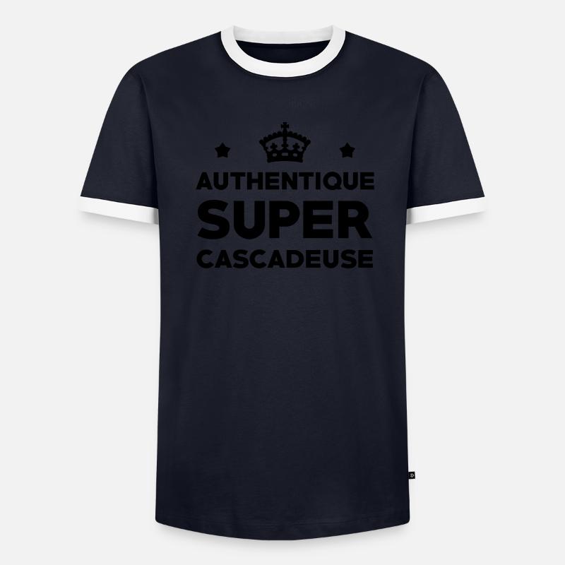 Cascadeur / Cascade / Voiture / Risque / Danger T-shirt contrasté Homme