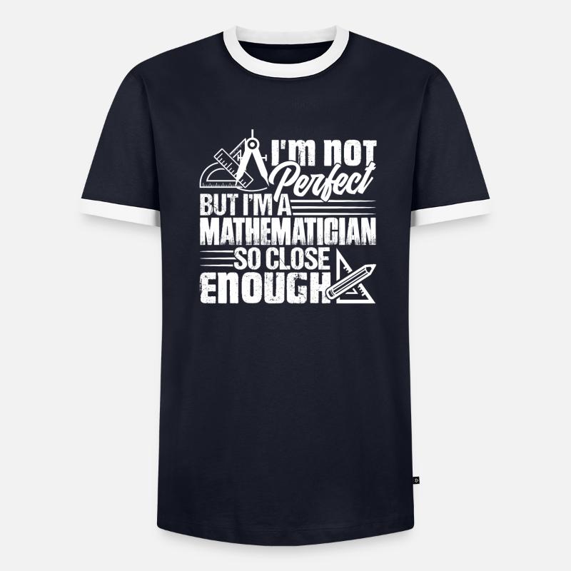 Mathematiker I. Bin Ein Mathematiker Männer Kontrast-T-Shirt