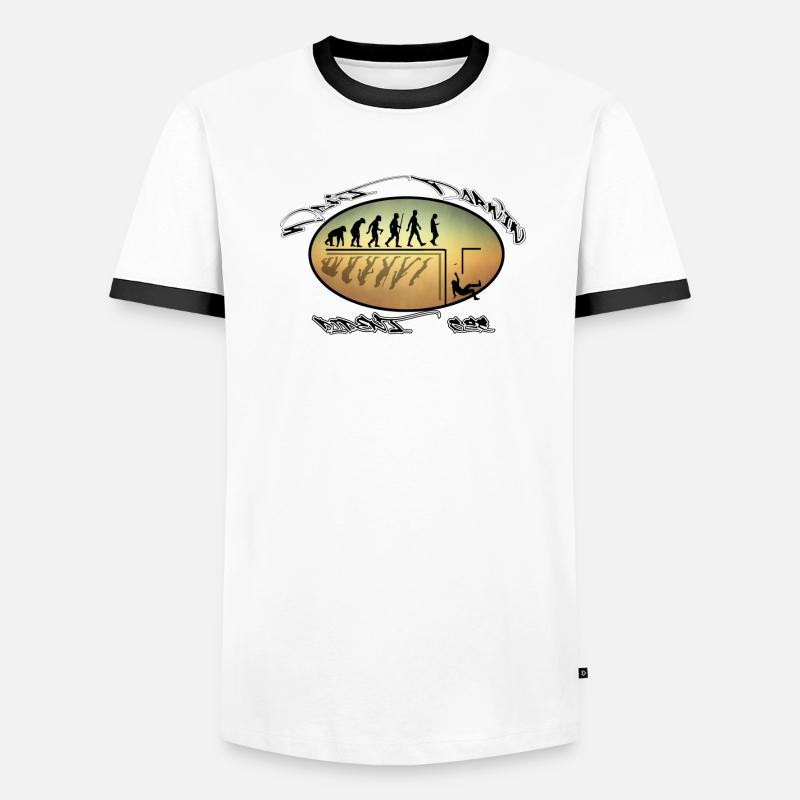 Evolutions Theory Männer Kontrast-T-Shirt
