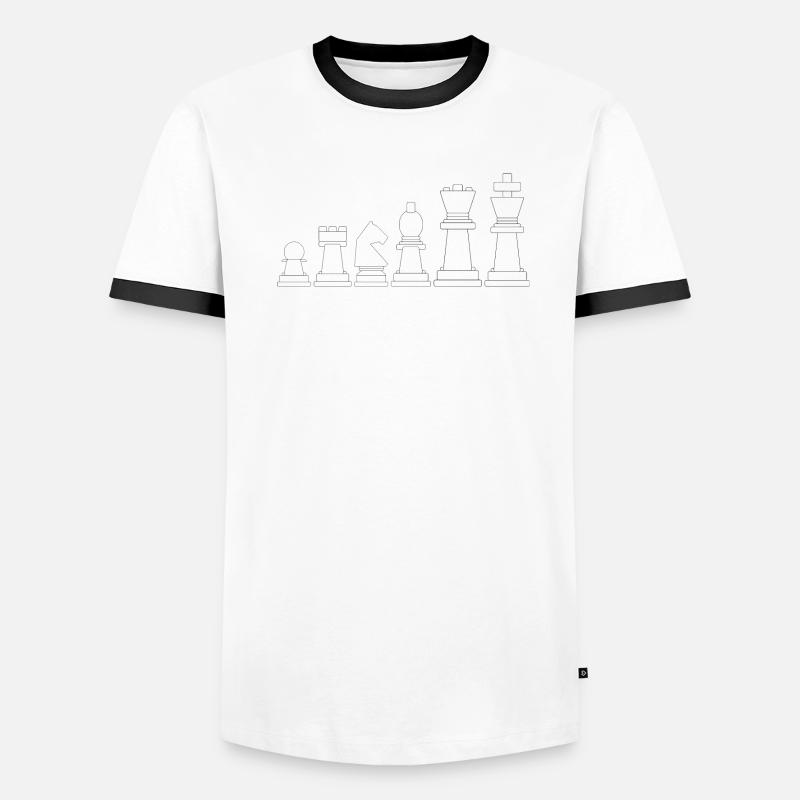 Wähle dein Waffenschach Männer Kontrast-T-Shirt
