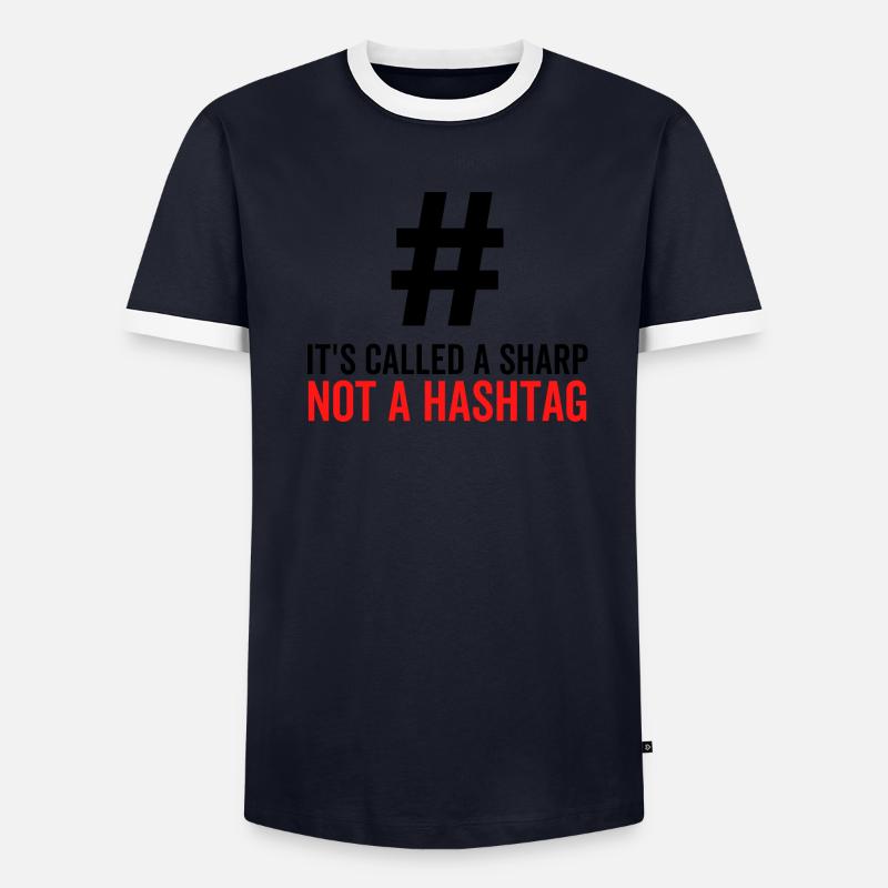 C’est ce qu’on appelle un sharp pas un hashtag T-shirt contrasté Homme