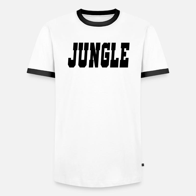 Dschungel Männer Kontrast-T-Shirt