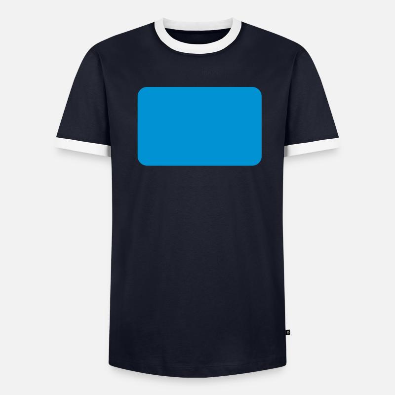 design line rectangle Men's Ringer Shirt