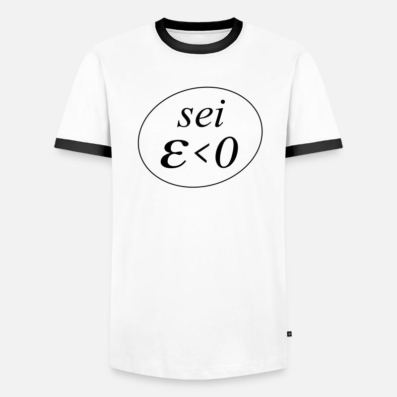 sei Epsilon größer Null Männer Kontrast-T-Shirt