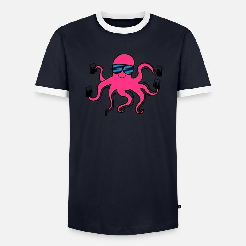krake_mit_bier T-shirt contrasté Homme